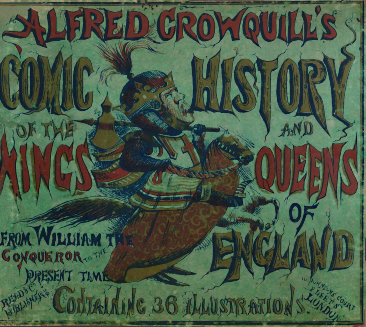 ألفريد كروكويلز Comic History of the Kings and Queens of England - الغلاف الأمامي ، 1856 بواسطة ألفريد كروكويل