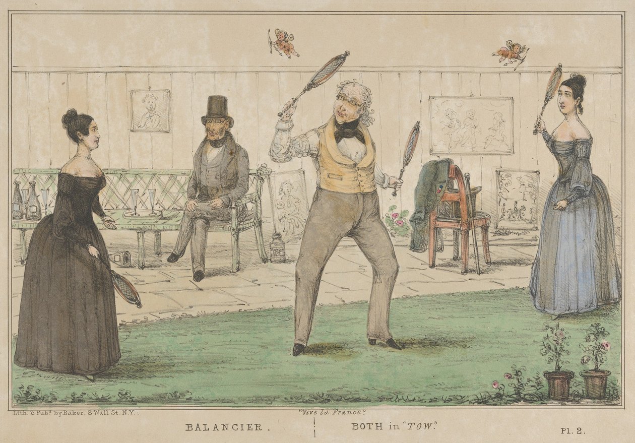 فيف لا فرانس ، البندول ، كلاهما في السحب ، كاليفورنيا. 1840. بواسطة ألفريد إي بيكر