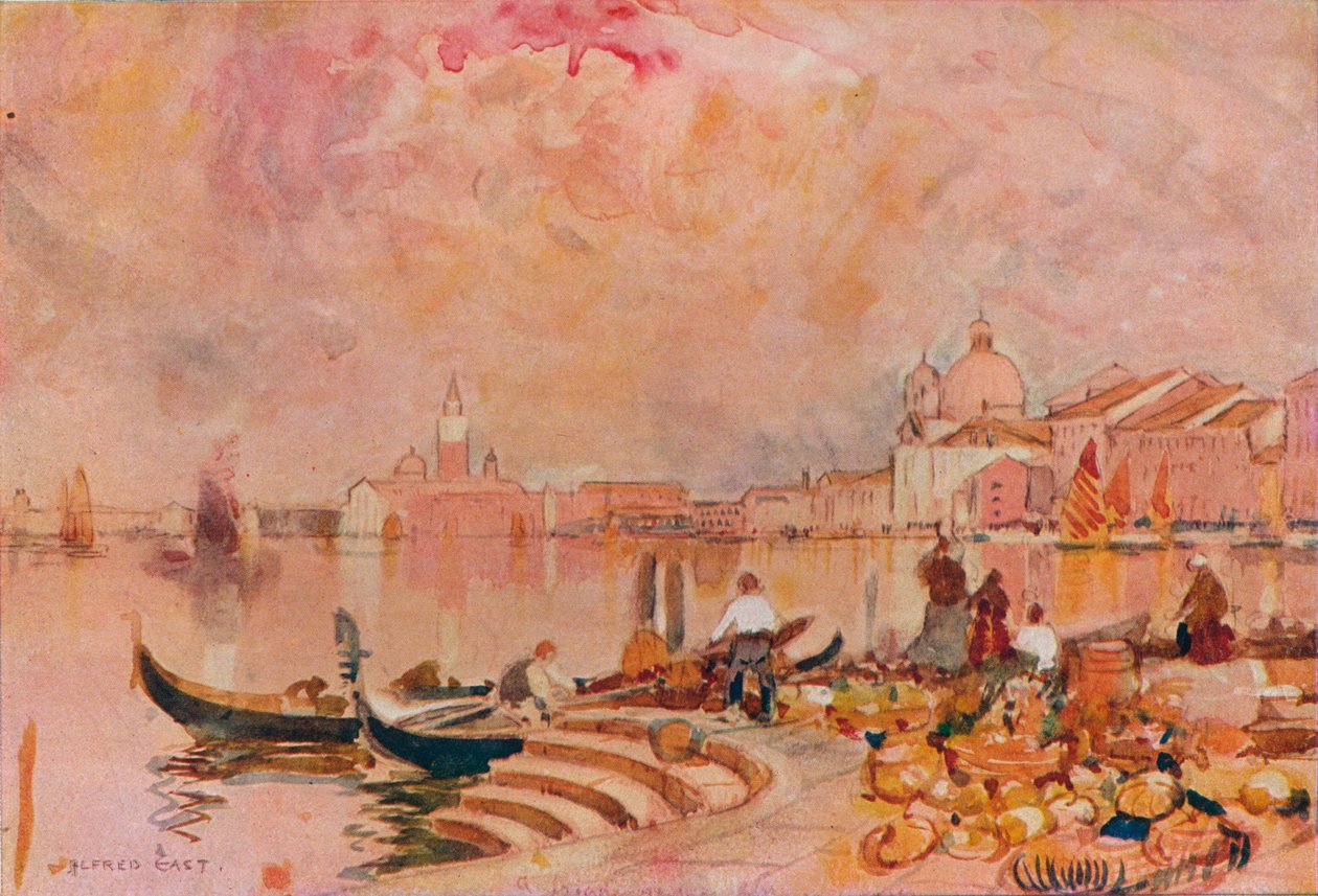 إشراقة المساء ، البندقية ، c1895 بواسطة ألفريد إيست