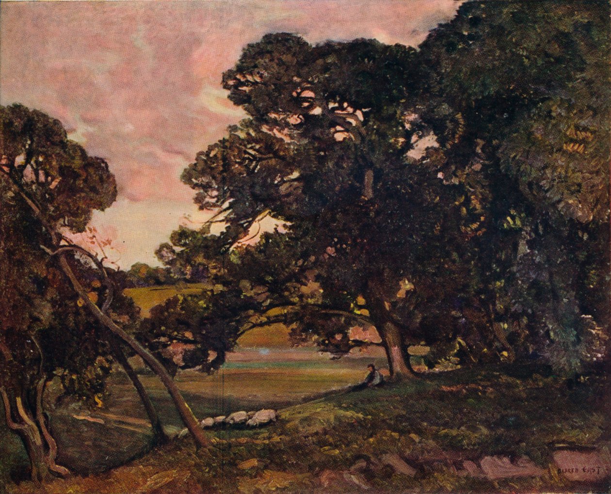 في Cotswolds ، c1909 بواسطة ألفريد إيست