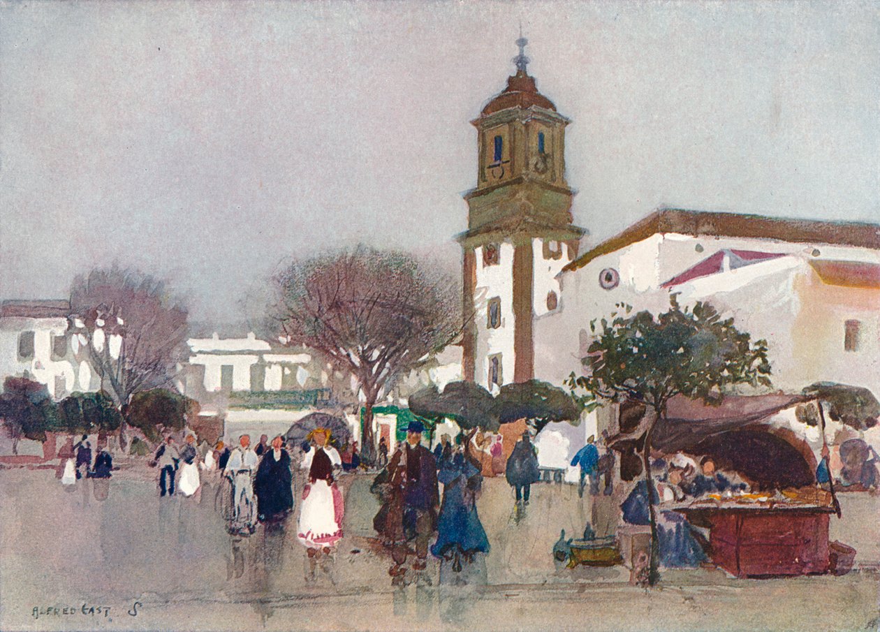 كنيسة الكاتدرائية ، الجزيرة الخضراء ، c1910 بواسطة ألفريد إيست