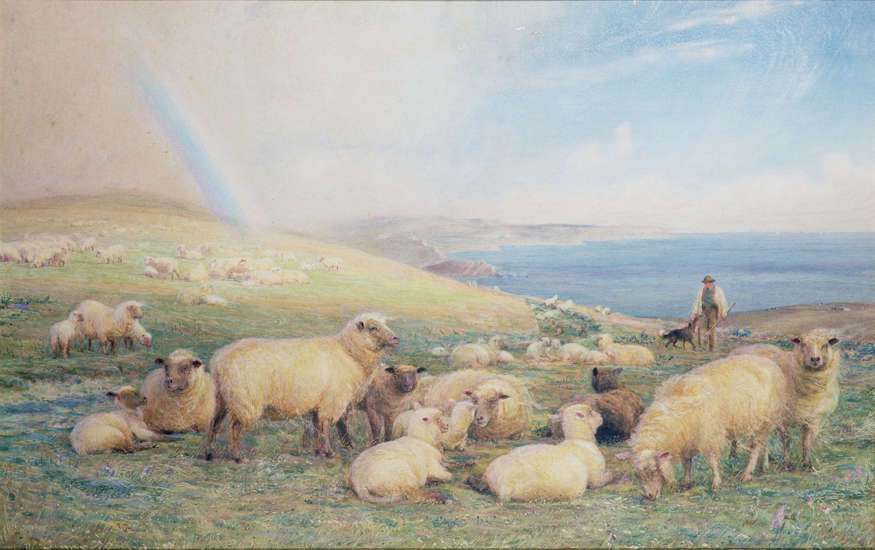 على التلال في الربيع ، أمبرلي ، 1888 (مرحاض) بواسطة ألفريد فيتزوالتر غريس
