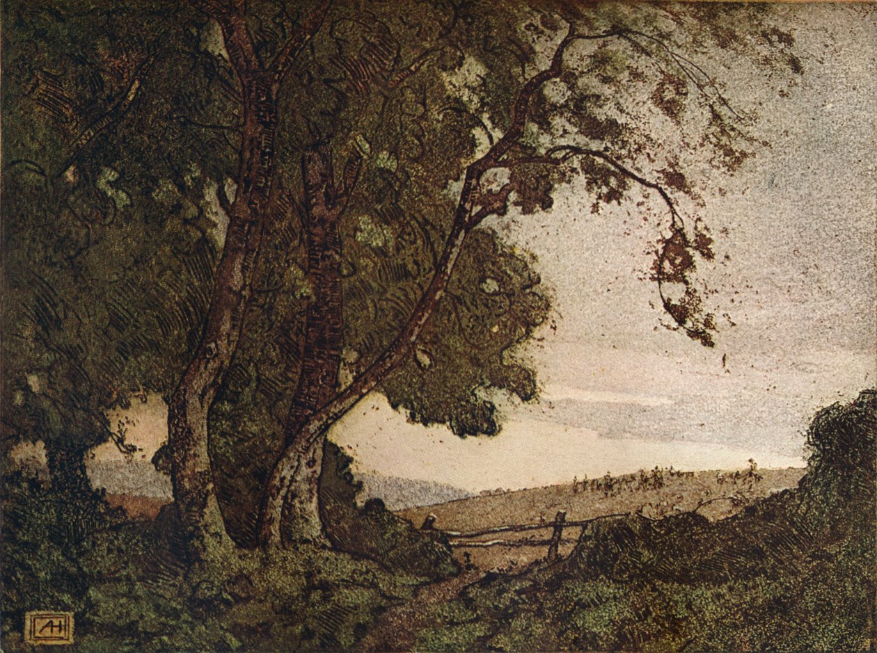 The Drooping Ash ، c1910 بواسطة ألفريد هارتلي