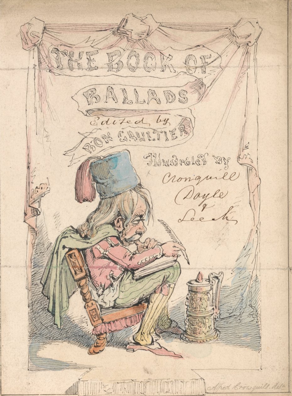 الواجهة الأصلية لـ "Book of Ballads" (Bon Gaultier) بواسطة ألفريد هنري فوريستر