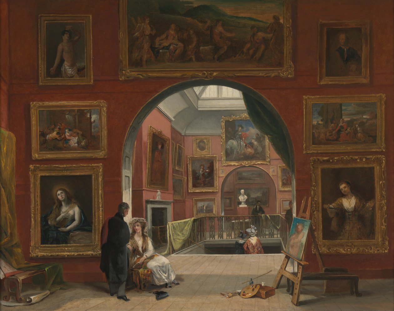 داخل المؤسسة البريطانية (معرض الماجستير القديم ، صيف 1832) بواسطة ألفريد جوزيف وولمر