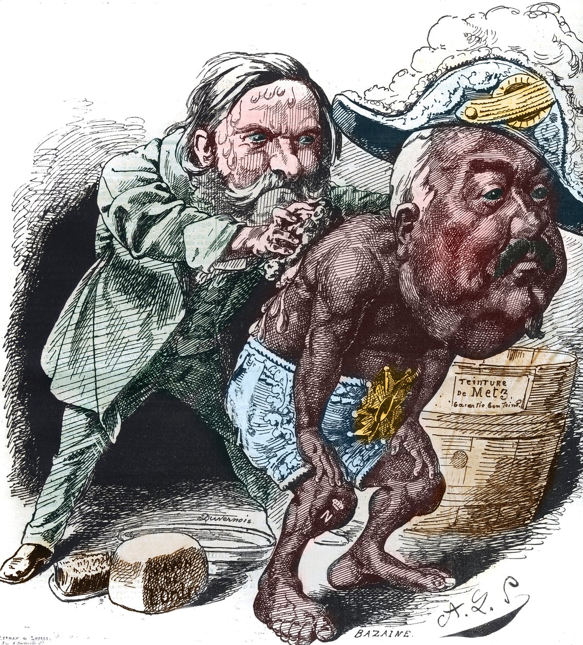 حاول كليمان دوفرنوا (1836-1879) ، وهو سياسي فرنسي ، تطهير فرانسوا أشيل بازين (فرانسوا أشيل) بواسطة ألفريد لو بيتيت