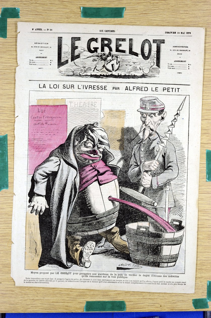Cover of “” Le Grelot””, number 58, Satirique en Couleurs بواسطة ألفريد لو بيتيت