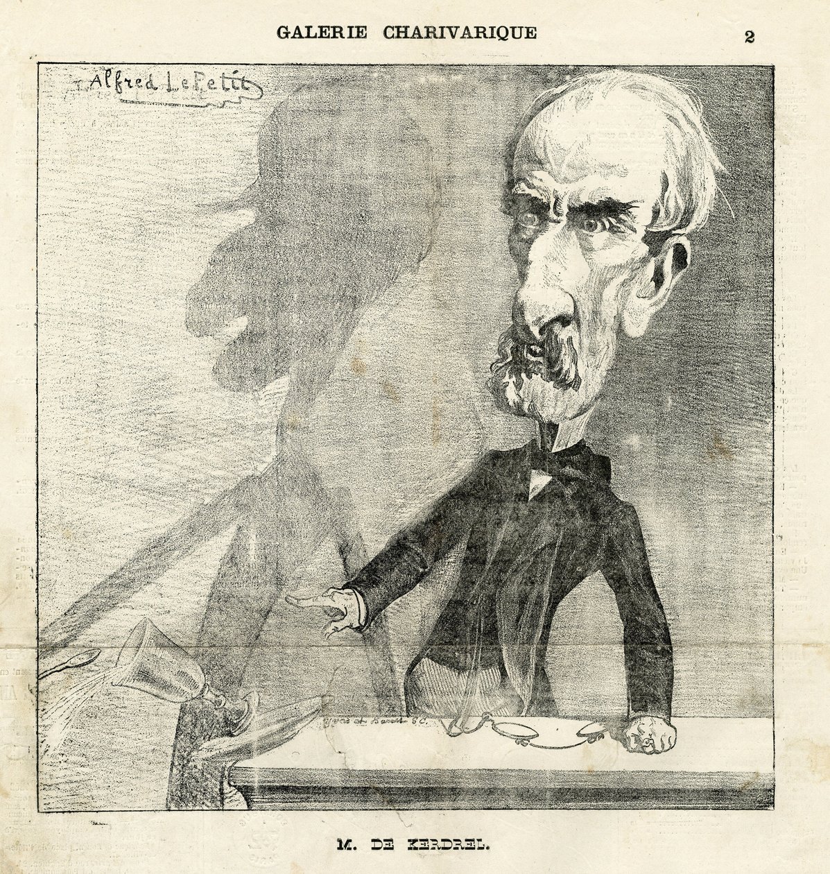 Illustration by Alfred Le Pete (1841-1909) in Le Charivari بواسطة ألفريد لو بيتيت