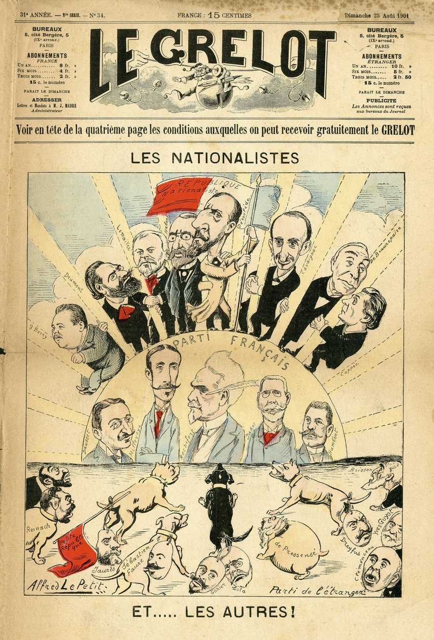 رسم توضيحي لألفريد لو بيبيت (1841-1909) لغلاف لو غريلو بواسطة ألفريد لو بيتيت