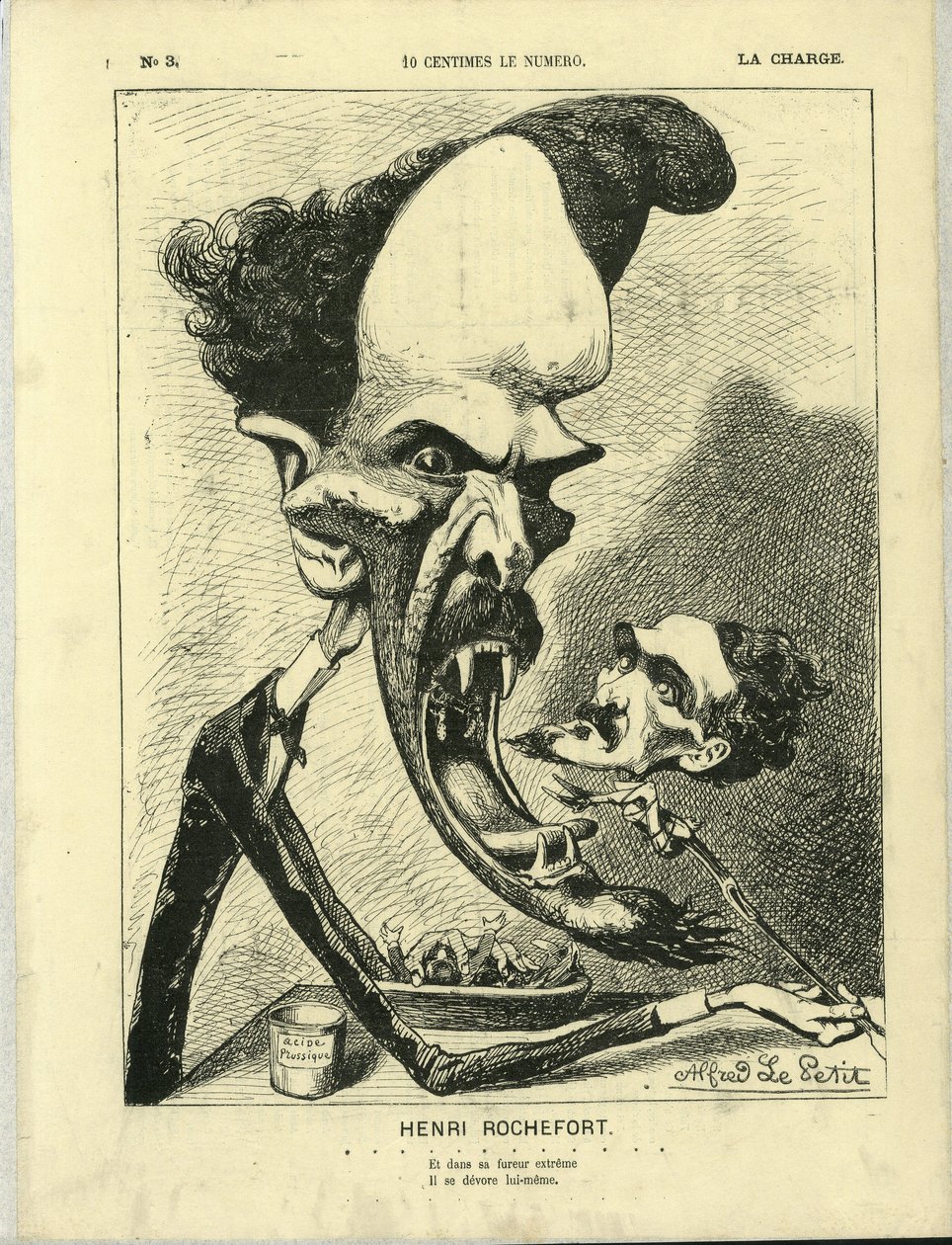 رسم توضيحي لألفريد لو بيت (1841-1909) في La Charge (1870) ، رقم 3 بواسطة ألفريد لو بيتيت