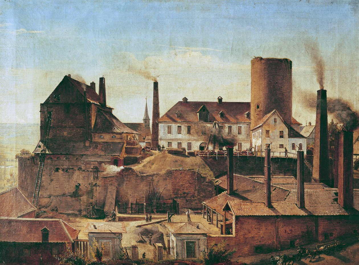 مصنع هاركورت في بورغ ويتر ، c.1834 بواسطة ألفريد ريتيل