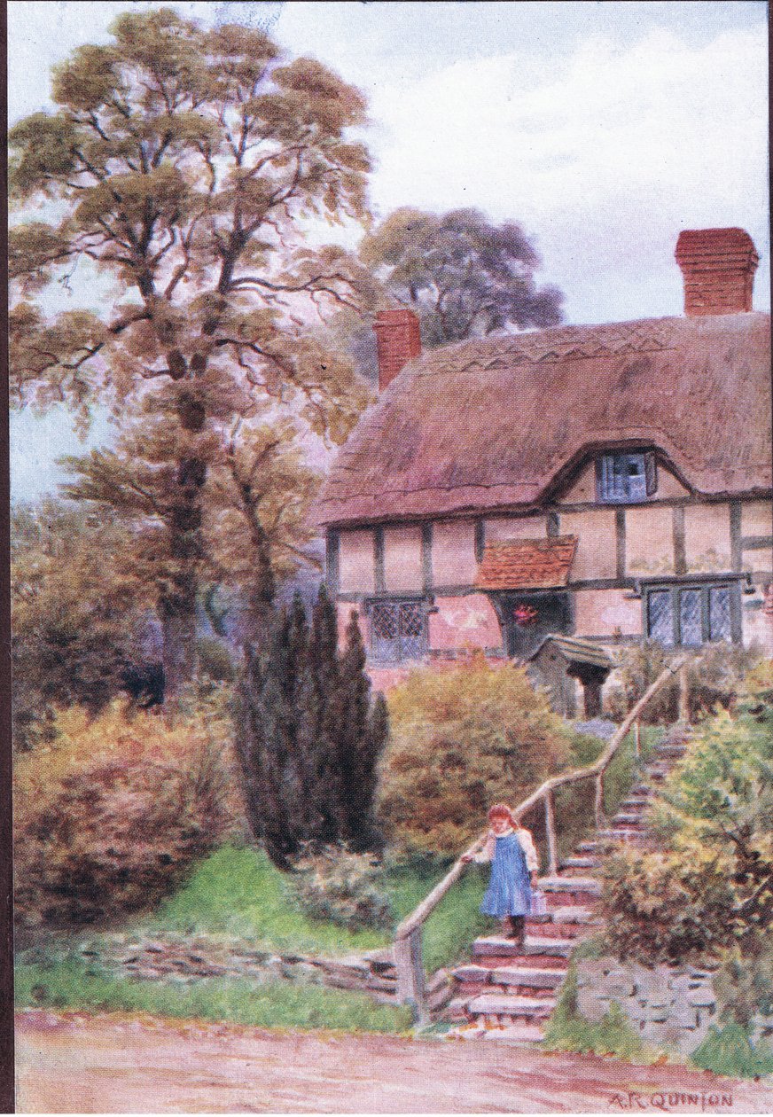 The Cottage Steps ، Ardington ، Berkshire ، من The Cottages and the Village Life of Rural England تم نشره بواسطة Dent & Sons Limited بواسطة ألفريد روبرت كوينتون