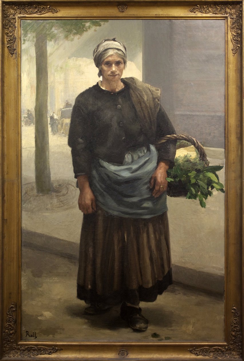 ماريان أوفري ، صراخ أخضر. لوحة للفريد رول (1846-1919) ، زيت على قماش ، قبل عام 1885. متحف الفنون الجميلة في بو. بواسطة ألفريد رول