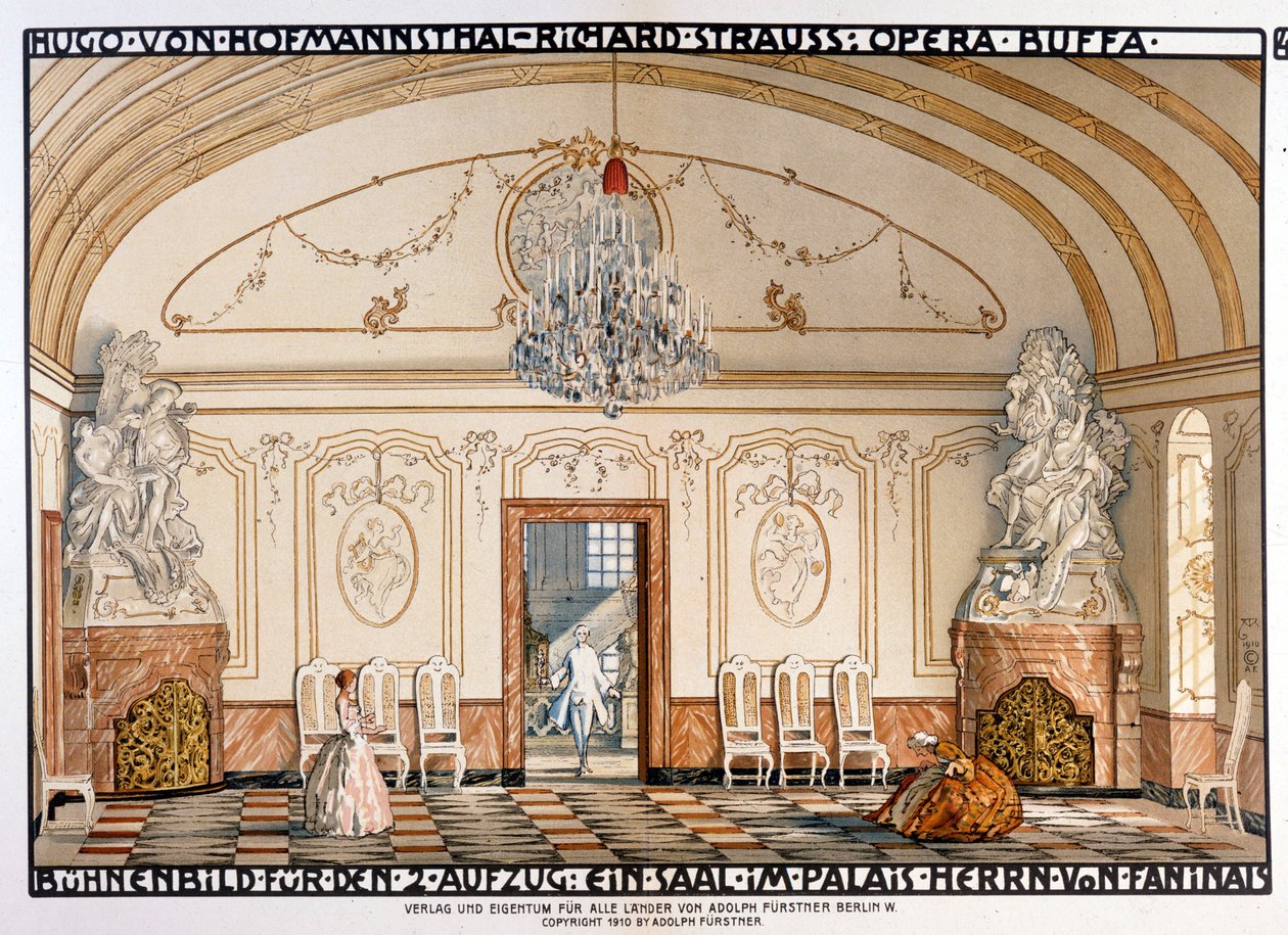 ريتشارد شتراوس: Der Rosenkavaliert (فارس الوردة) Rollerblading Scenography. الفصل الثاني بواسطة ألفريد رولر