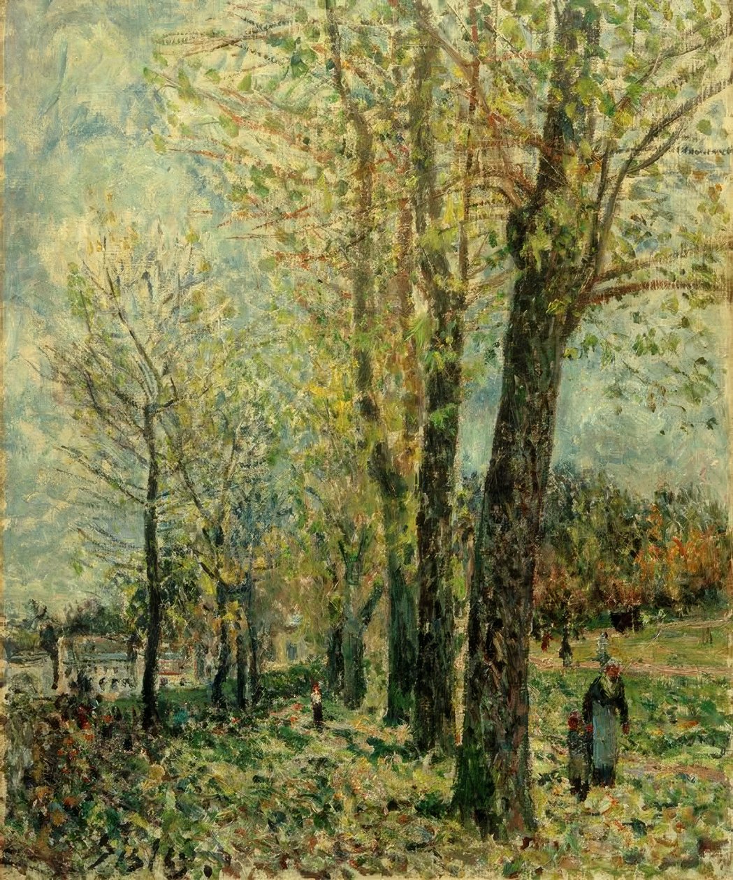 A.Sisley ، والمناظر الطبيعية حول موريه بواسطة الفريد سيسلي