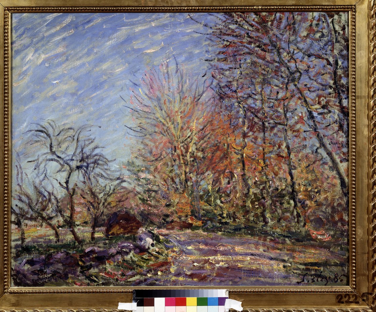 "" A la lisiere de la foret de Fontainebleau "(على حافة الغابة في Fontainebleau) لوحة للفريد سيسلي (1839-1899) 1855 (انطباعية) متحف بوشكين للفنون الجميلة ، موسكو بواسطة الفريد سيسلي