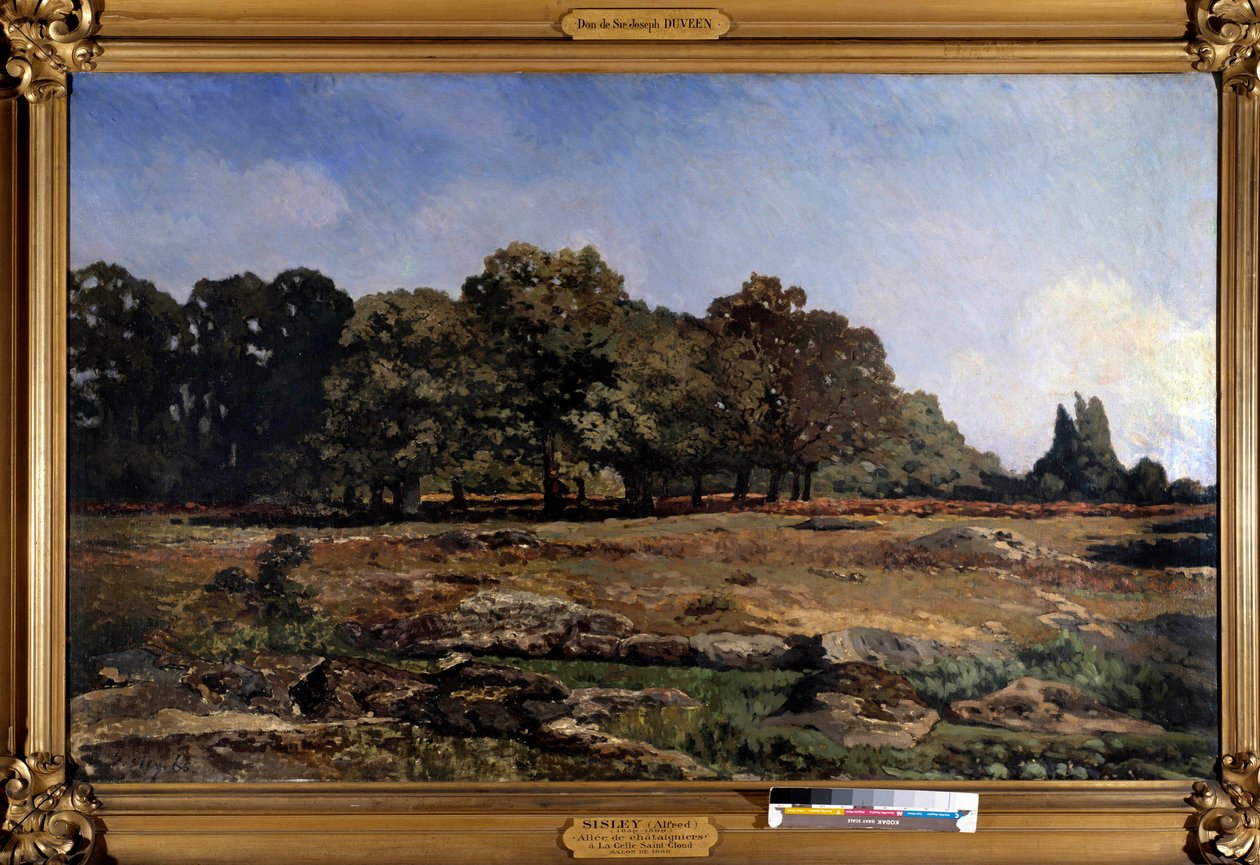 مزيج من أشجار الكستناء إلى سيل قديس كلاود بواسطة ألفريد سيسلي (1839-1899) 1865 بواسطة الفريد سيسلي