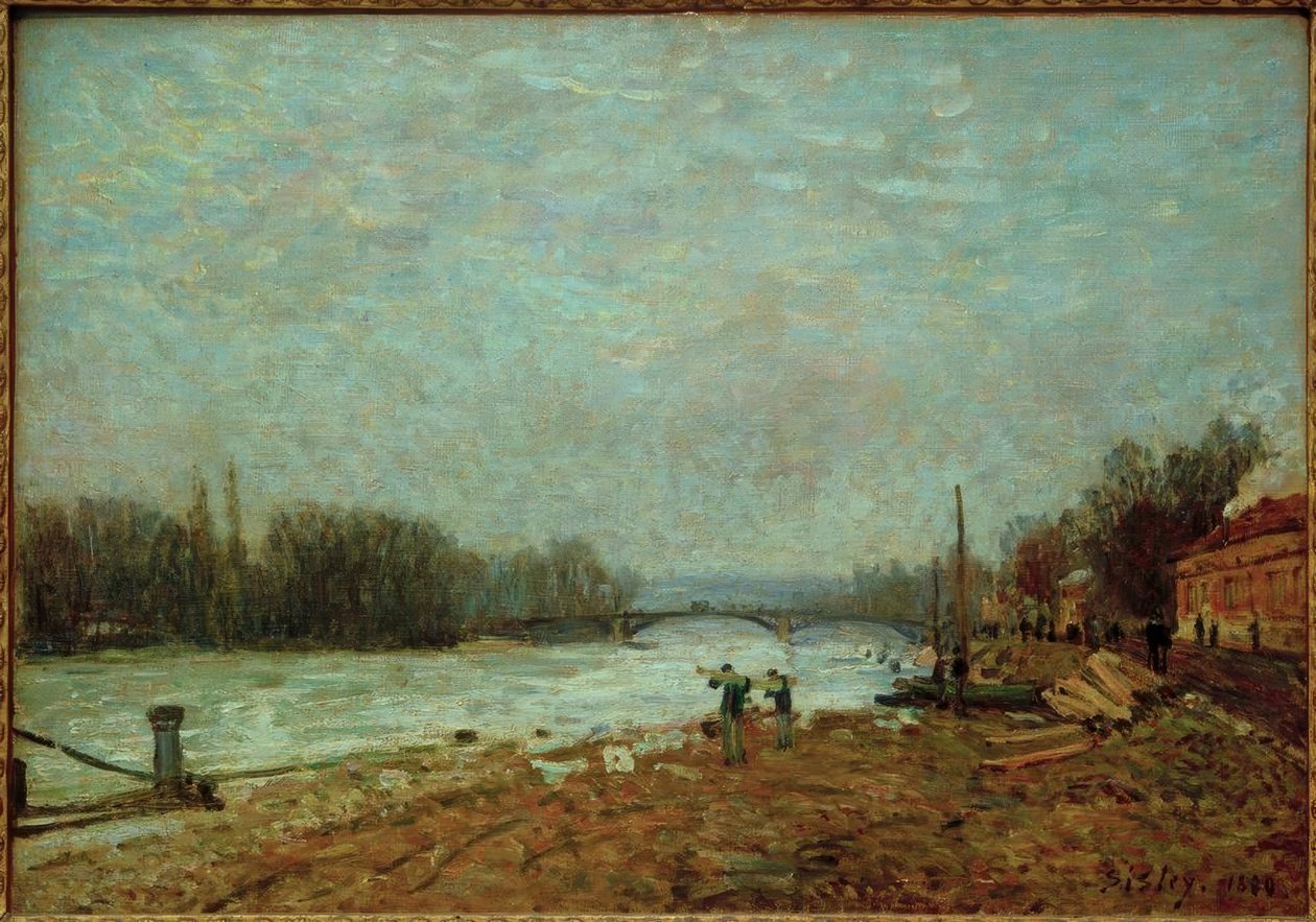 بعد الكارثة ، نهر السين عند جسر Suresnes بواسطة الفريد سيسلي