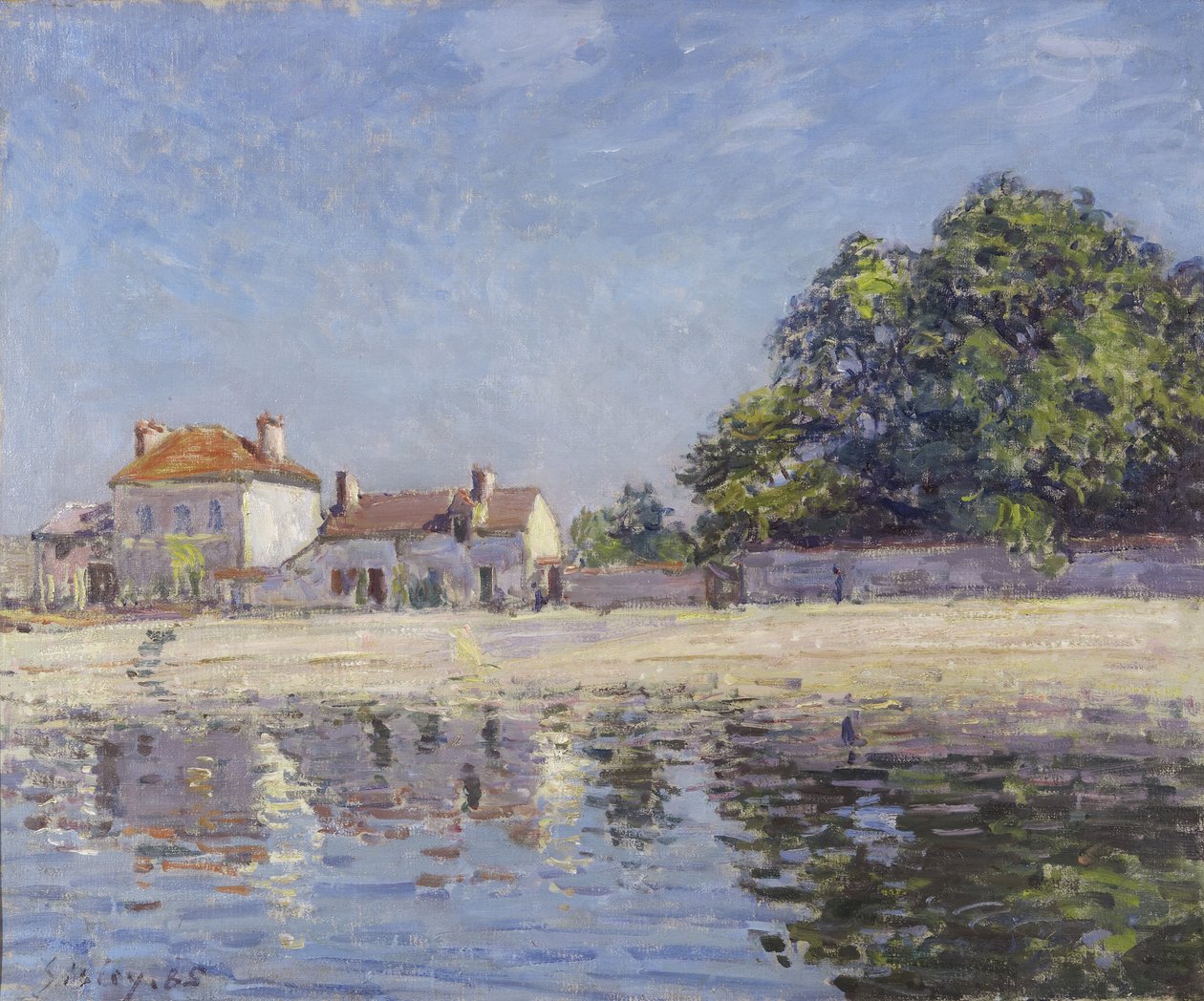 Bords du Loing ، Saint-Mammes (The River Loing at Saint-Mammes) ، 1885 بواسطة الفريد سيسلي