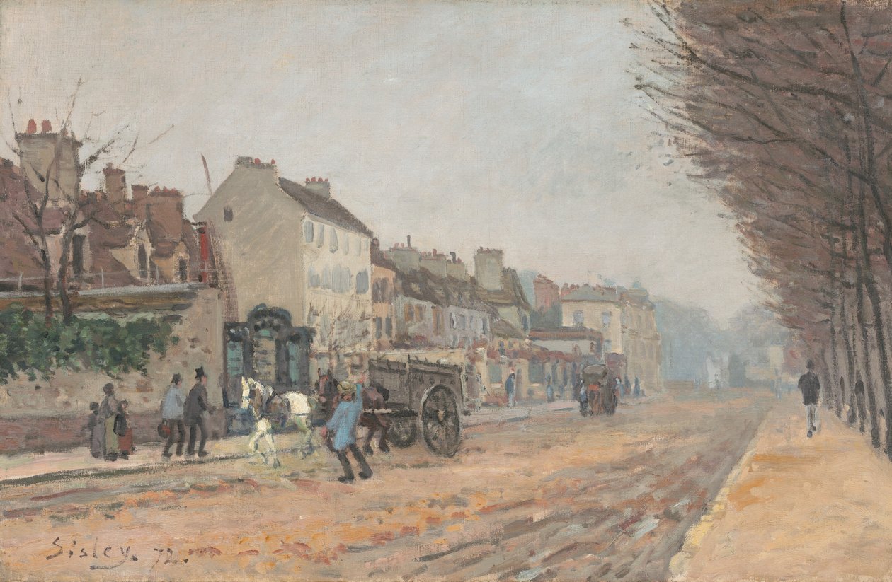 شارع هيلواز ، أرجنتويل ، 1872. بواسطة الفريد سيسلي