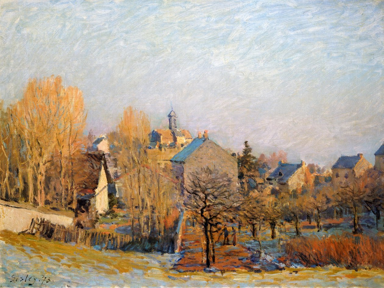 صقيع في Louveciennes ، 1873. بواسطة الفريد سيسلي