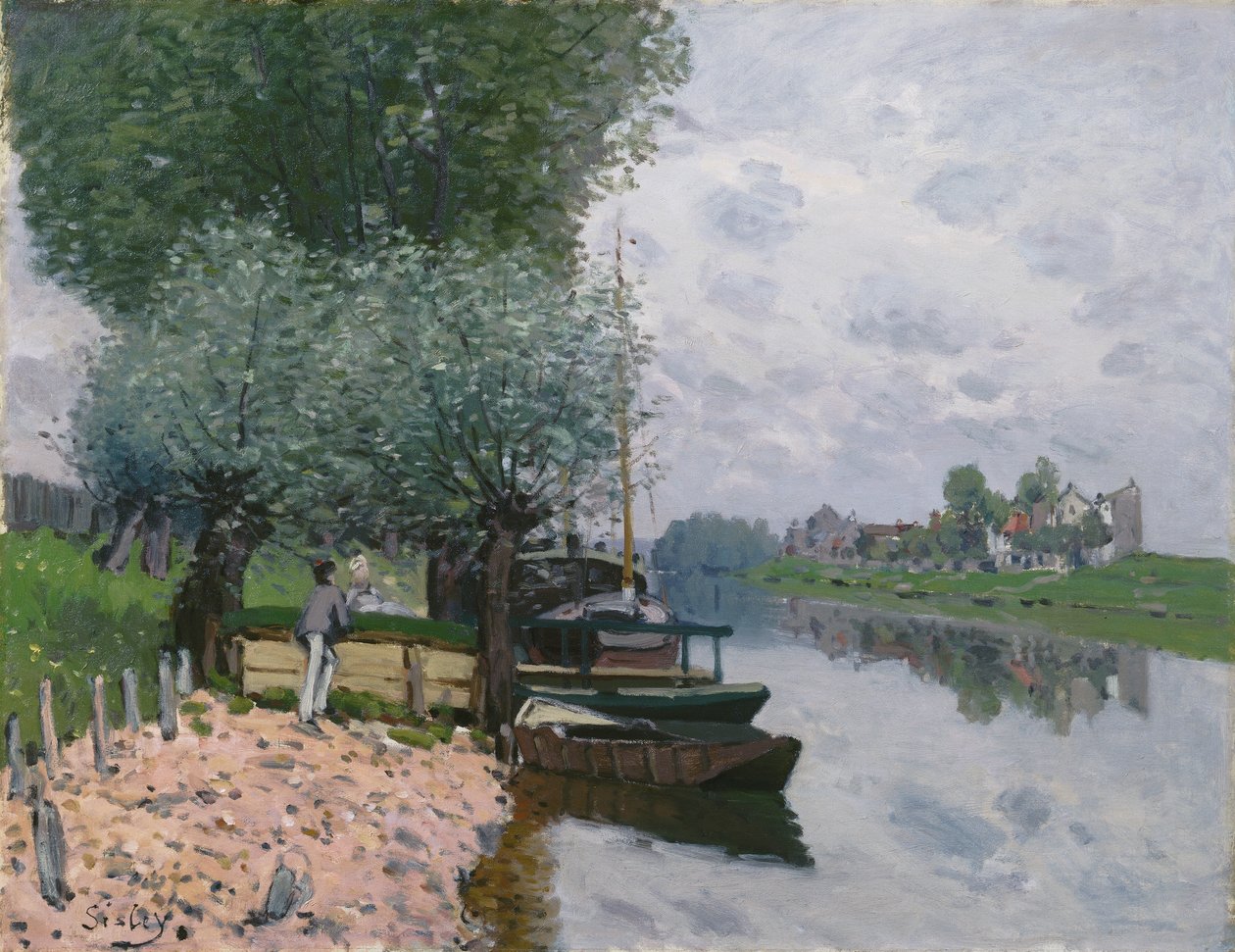 نهر السين ؟ Bougival (The Seine at Bougival) بواسطة الفريد سيسلي