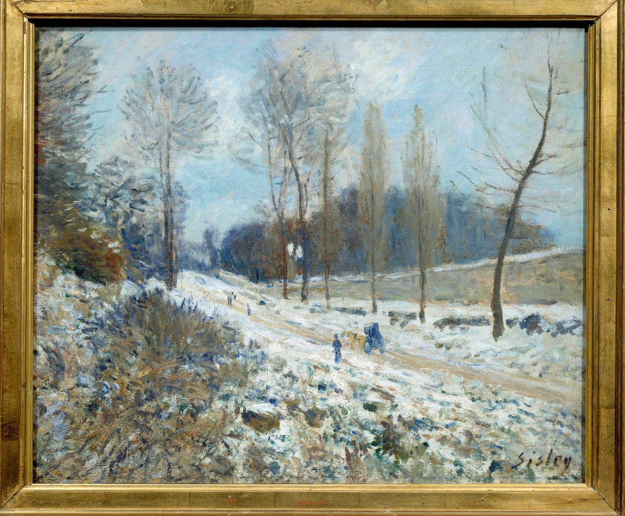 La cote du Coeur-Volant في مارلي تحت الثلج لوحة للفريد سيسلي (1839-1899) 1877 صن. 0.46x0.55 م باريس ، متحف أورساي بواسطة الفريد سيسلي