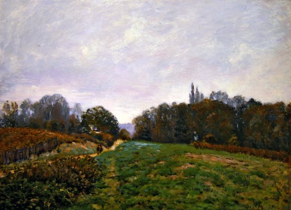 المناظر الطبيعية في Louveciennes بواسطة الفريد سيسلي