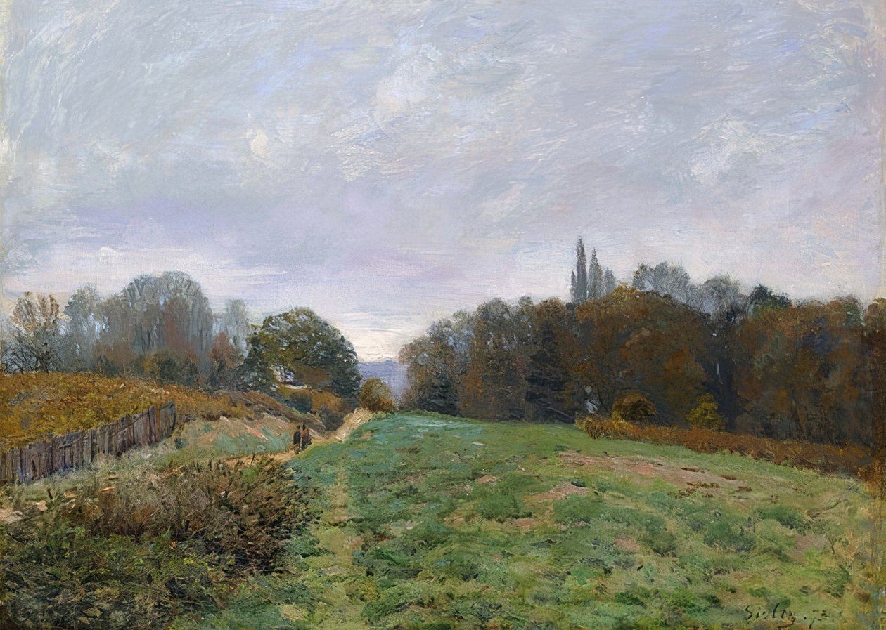 المناظر الطبيعية في Louveciennes. 1873 بواسطة الفريد سيسلي