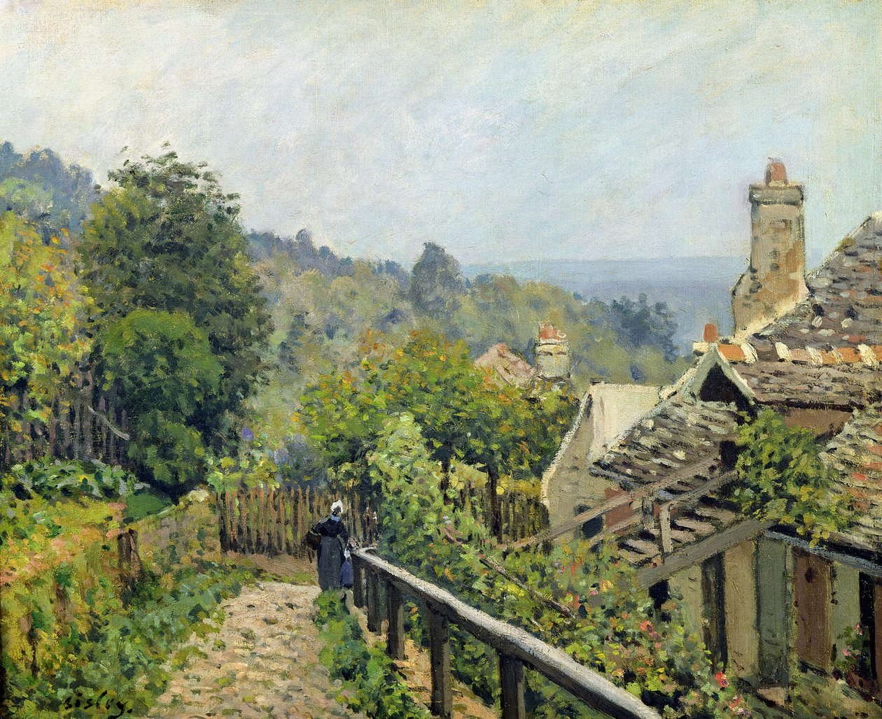 Louveciennes أو ، The Heights at Marly ، 1873 بواسطة الفريد سيسلي