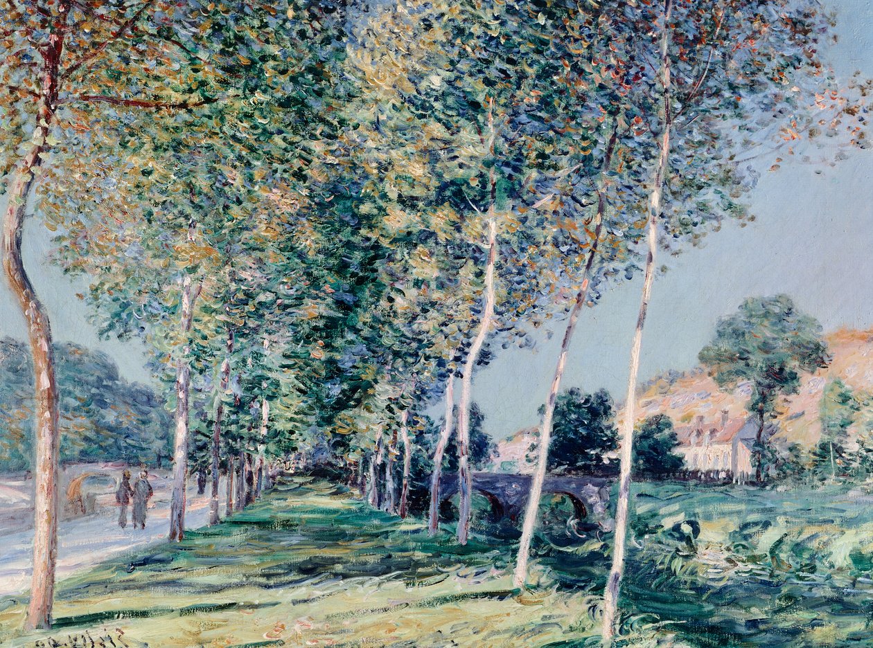 الطريق إلى Louveciennes بواسطة Alfred Sisley (1839-1899) بواسطة الفريد سيسلي