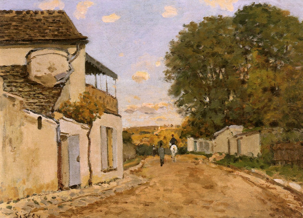 شارع في Louveciennes (Rue de la Princesse) ، حوالي 1873 (زيت على قماش) بواسطة الفريد سيسلي