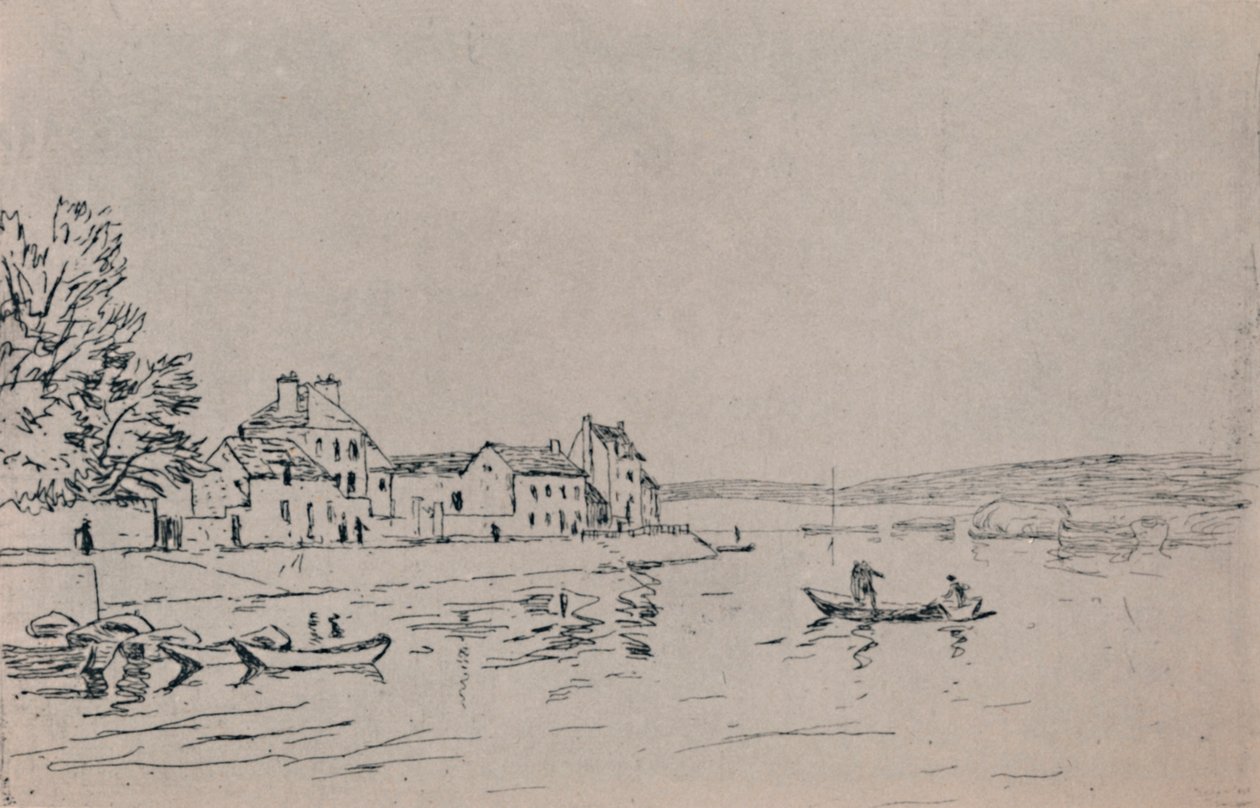 The Banks of Loing ، c.1880s ، 1946 بواسطة الفريد سيسلي