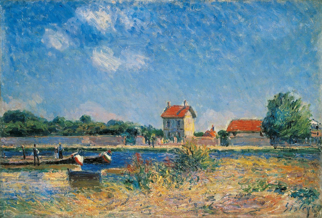 The Banks of the Canal du Loing at Saint-Mammes بواسطة الفريد سيسلي