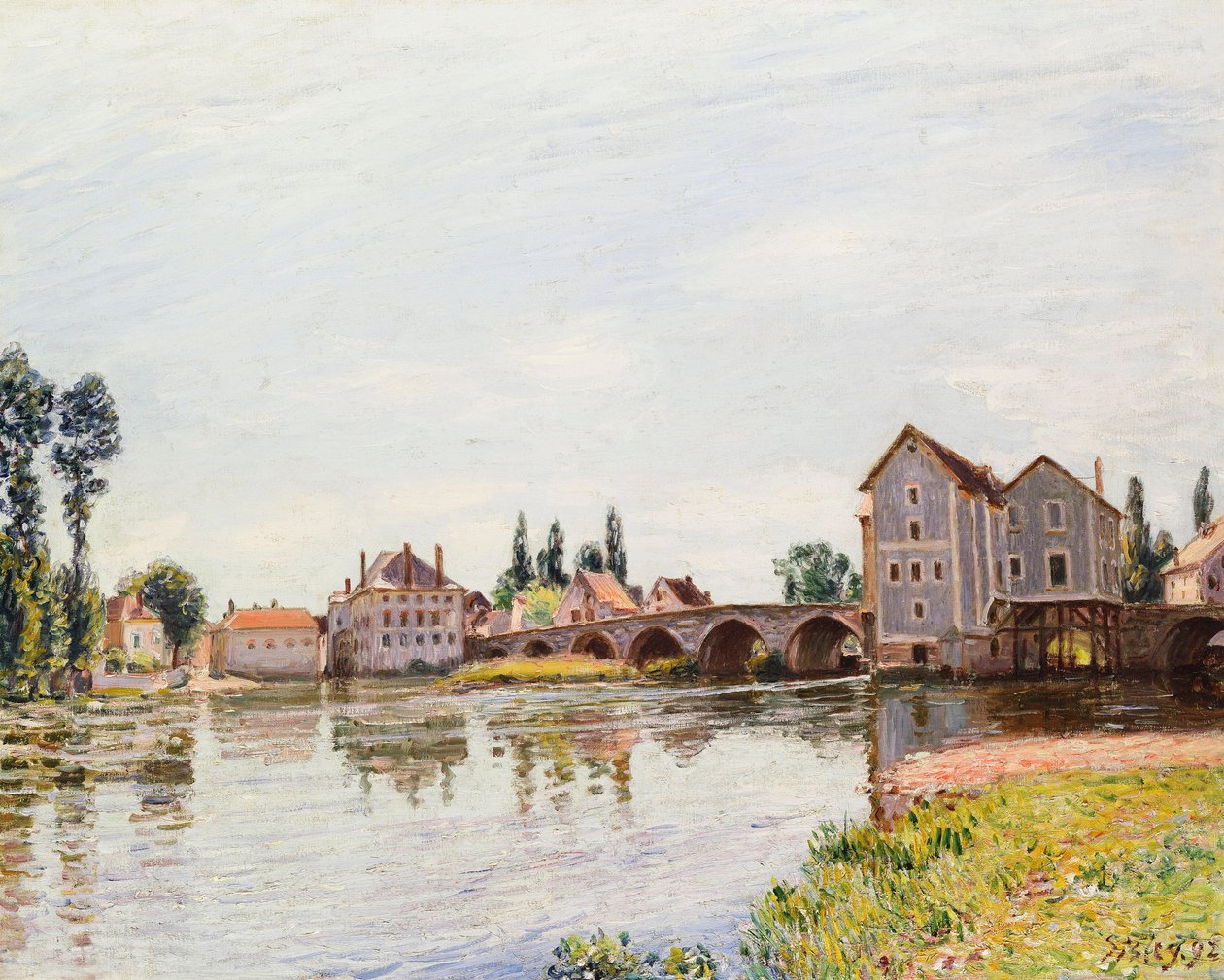 ال لوين أسفل Pont de Moret ، 1892 بواسطة الفريد سيسلي