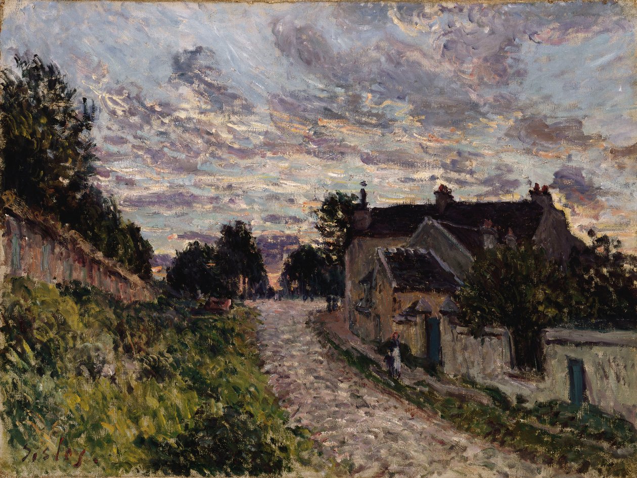 الطريق إلى Louveciennes ؛ مسار في Louveciennes ، 1876 بواسطة الفريد سيسلي