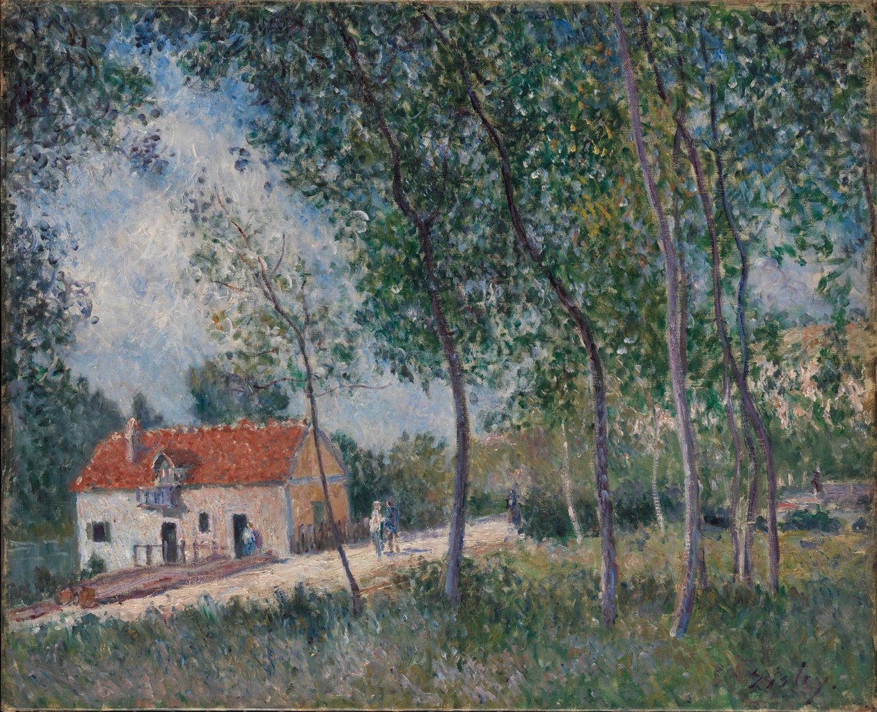 الطريق من Moret إلى Saint-Mammès ، 1883-85 بواسطة الفريد سيسلي