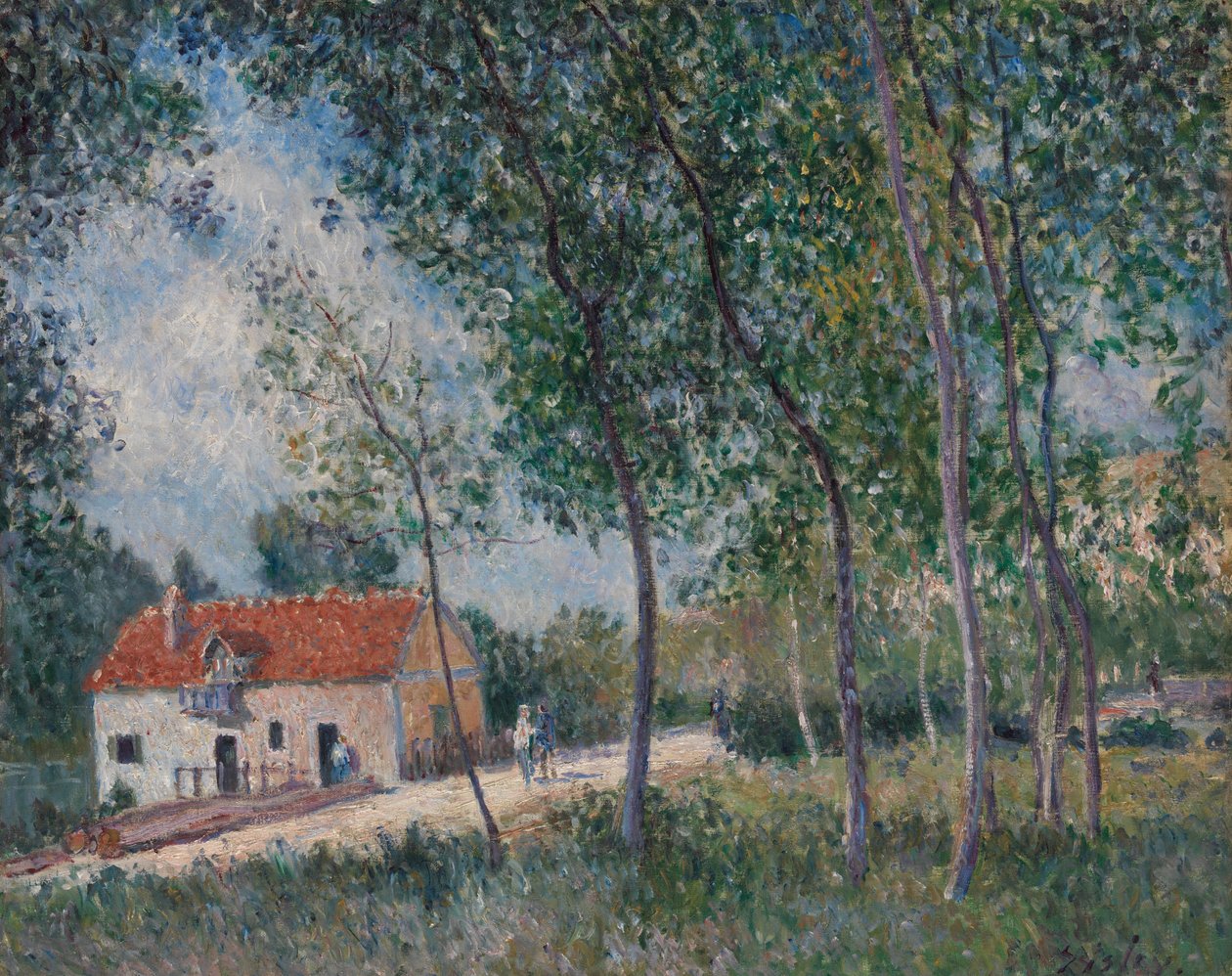 الطريق من Moret إلى Saint-Mammès ، 1883-85. بواسطة الفريد سيسلي