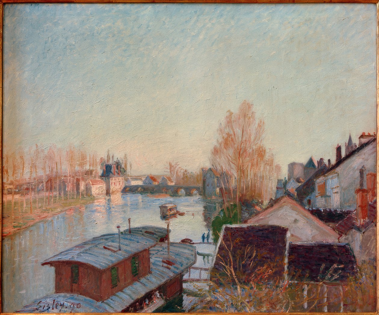 Ufer des Loing bei Moret بواسطة الفريد سيسلي