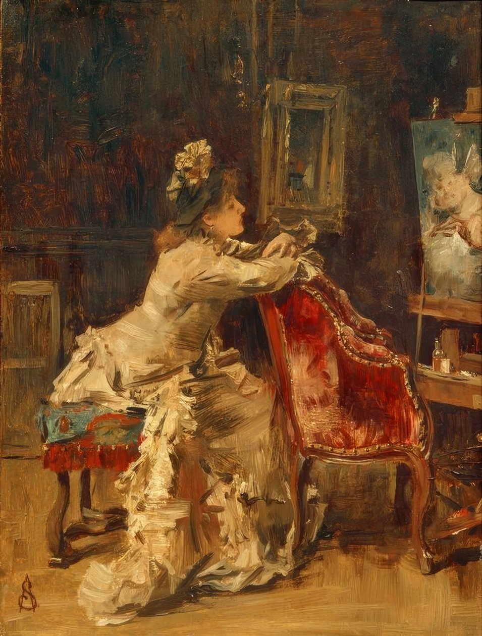 A.Stevens أو Waiting أو The Studio بواسطة ألفريد إميل ستيفنز