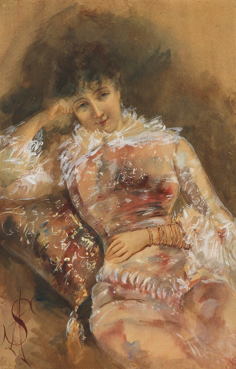 صورة لسارة برنهارد 1844-1923 ، ج. 1880. بواسطة ألفريد إميل ستيفنز