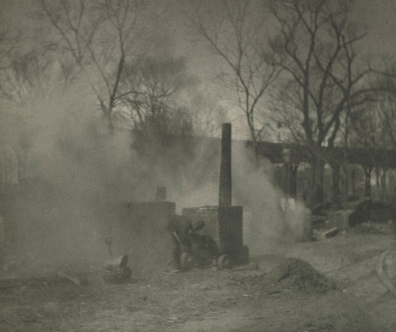 عمل الكاميرا: The Asphalt Paver ، نيويورك ، 1892. بواسطة ألفريد ستيجليتز