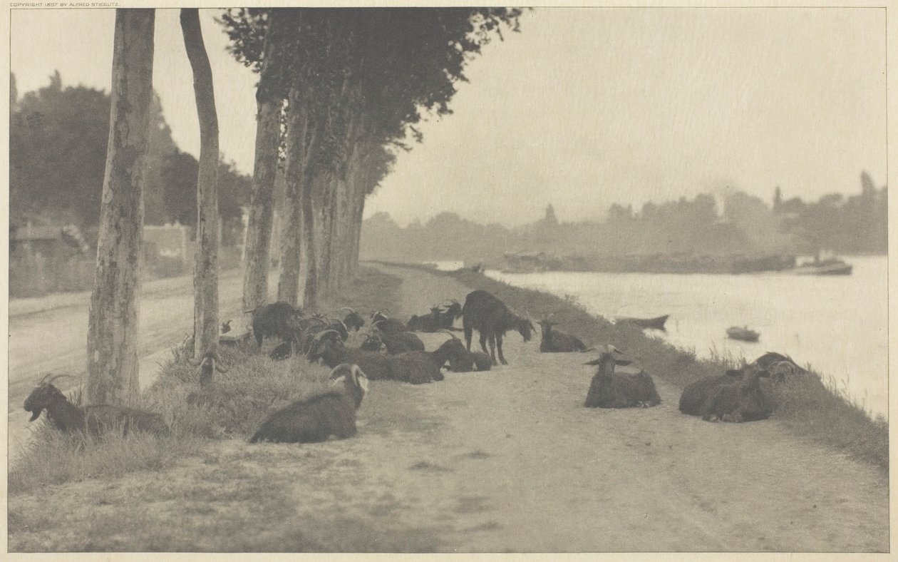 على نهر السين - بالقرب من باريس ، 1894 ، طُبع عام 1897. بواسطة ألفريد ستيجليتز