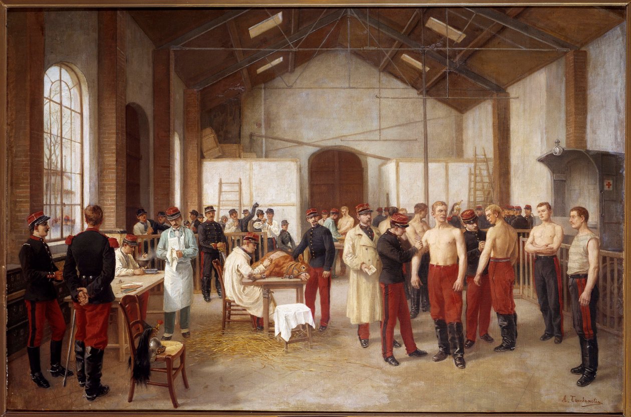 التطعيم في فال دي جريس لوحة للفريد توشيمولين (1829-1907). 1900 تقريبًا متحف دو فال دي جريس ، باريس بواسطة ألفريد توتشيمولين