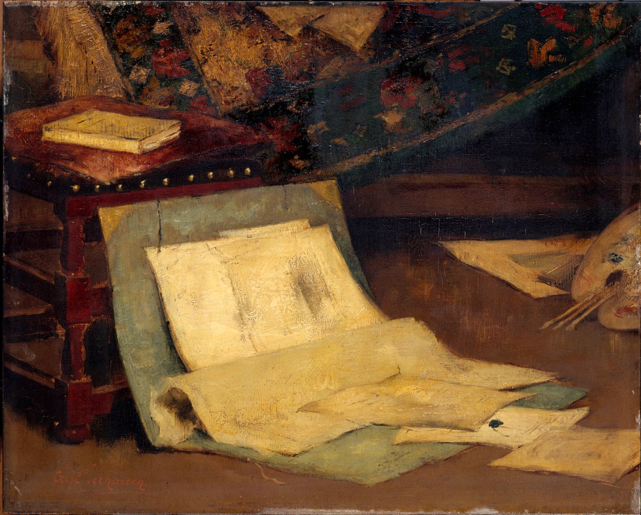ركن أستوديو atist ، 1849-1924. بواسطة ألفريد فيرهارين