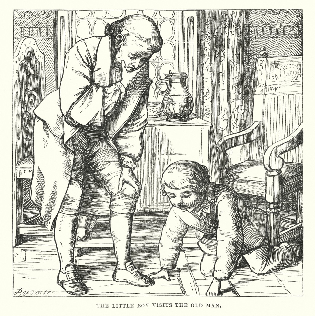 هانز كريستيان أندرسن: البيت القديم (مطبوعة حجرية) بواسطة 