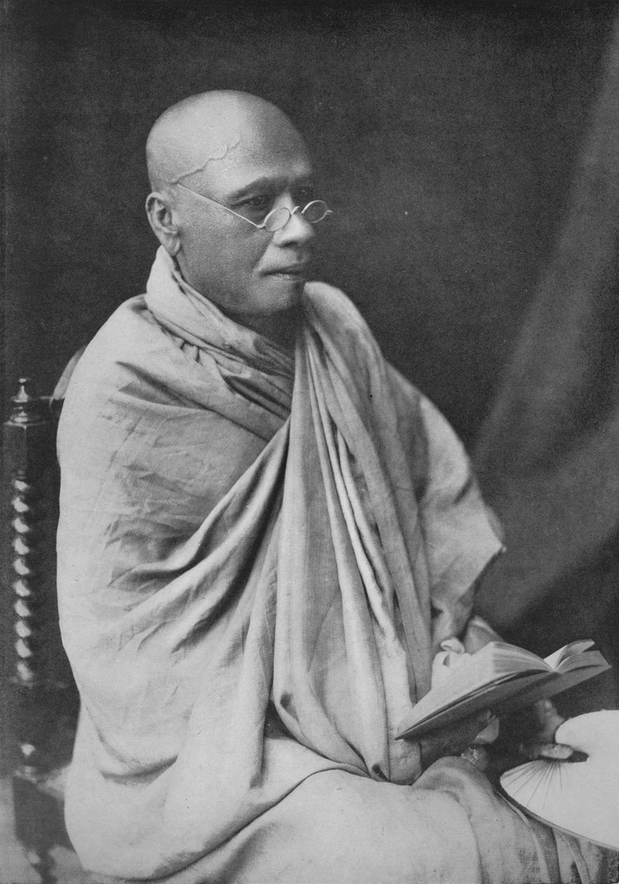كاهن بوذي ، c1890 ، 1910 بواسطة لوحة ألفريد ويليام أماندوس