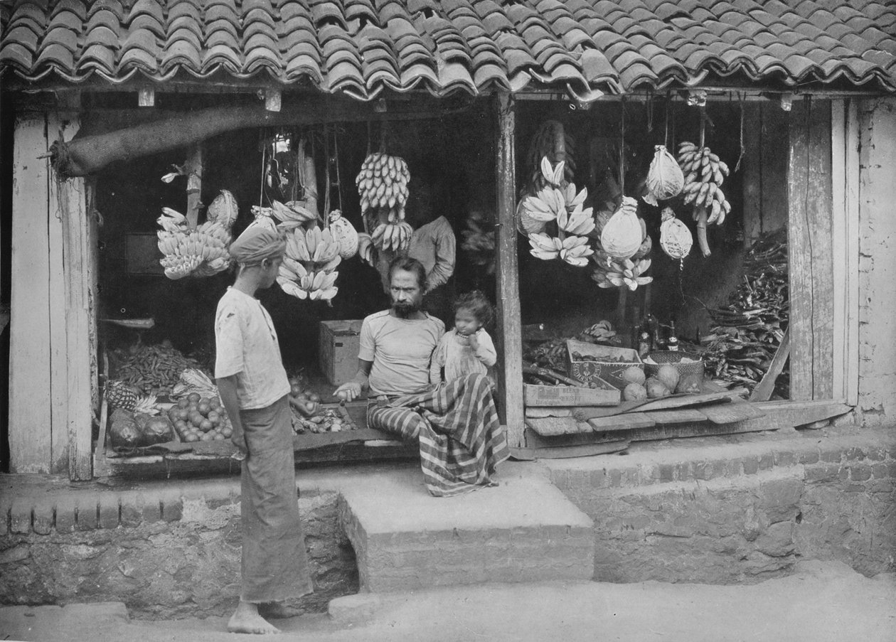 متجر محلي أو متجر فواكه ، c1890 ، 1910 بواسطة لوحة ألفريد ويليام أماندوس