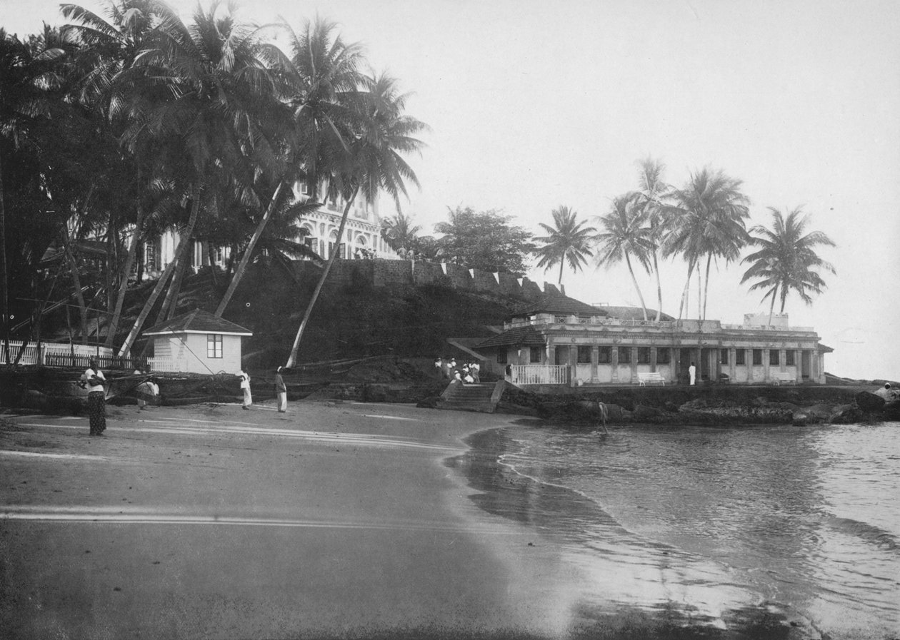 فندق ماونت لافينيا و Bathing Pavilion ، c1890 ، 1910 بواسطة لوحة ألفريد ويليام أماندوس