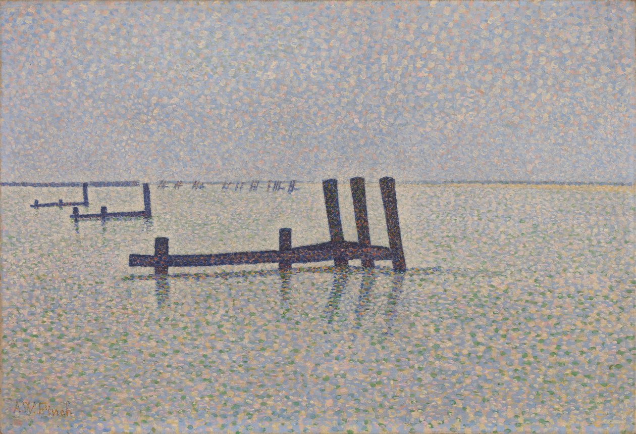 القناة في Nieuwpoort ، ج. 1889 بواسطة ألفريد ويليام فينش